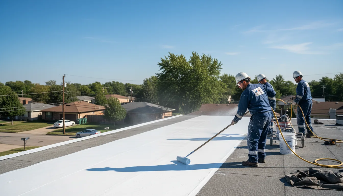 Commercial roof coating in North Grosvenordale, CT near me